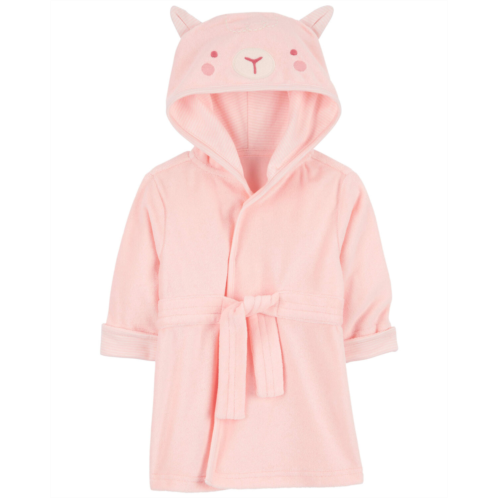 Carters Pink Baby Sheep Hooded Terry Robe