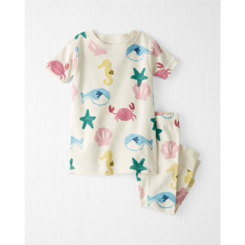 Carters Sand & Sea Print Baby Organic Cotton Pajamas Set