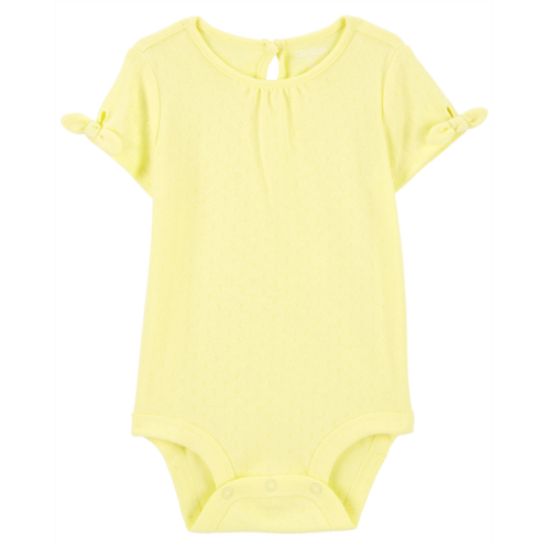 Oshkoshbgosh Yellow Baby Pointelle Bodysuit | oshkosh.com