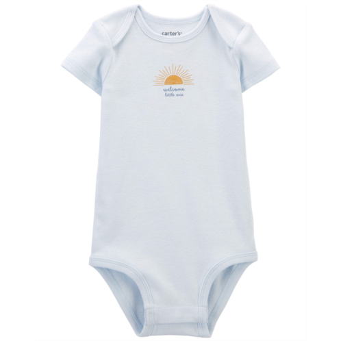Oshkoshbgosh Blue Baby Preemie Sun Graphic Bodysuit | oshkosh.com