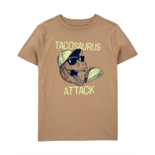 Carters Brown Kid Tacosaurus Graphic Tee
