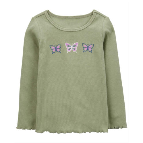 Oshkoshbgosh Green Toddler Butterfly Long-Sleeve Tee | oshkosh.com