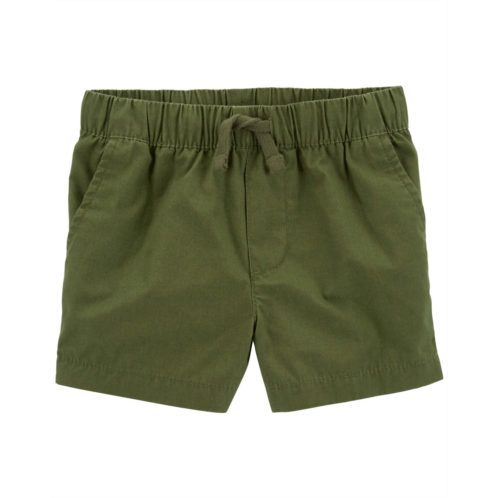 Oshkoshbgosh Green Baby Pull-On Poplin Shorts | oshkosh.com