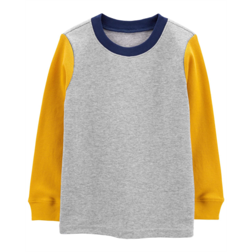 Carters Grey/Yellow Baby Long-Sleeve Thermal Shirt