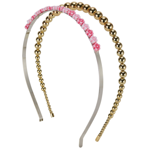 Carters Gold/Pink Toddler 2-Pack Beaded Headbands