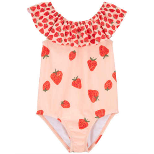 Oshkoshbgosh Pink Toddler Strawberry 1-Piece Swimsuit | oshkosh.com