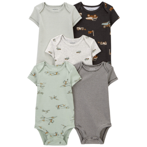 Carters Multi Baby 5-Pack Short-Sleeve Bodysuits