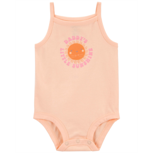 Oshkoshbgosh Peach Baby Daddy Sleeveless Bodysuit | oshkosh.com