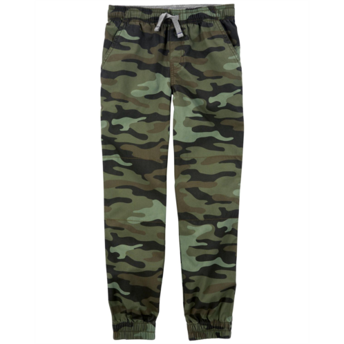 Carters Green Kid Camo Everyday Pull-On Pants