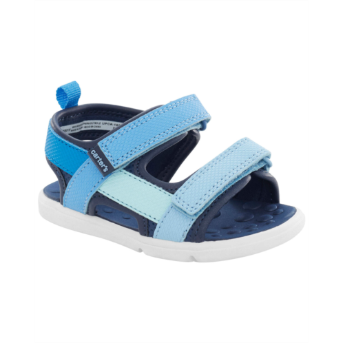 Oshkoshbgosh Blue Baby Every Step Hook & Loop Soft Sandals | oshkosh.com