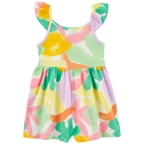 Carters Multi Toddler Abstract Print Cotton Romper