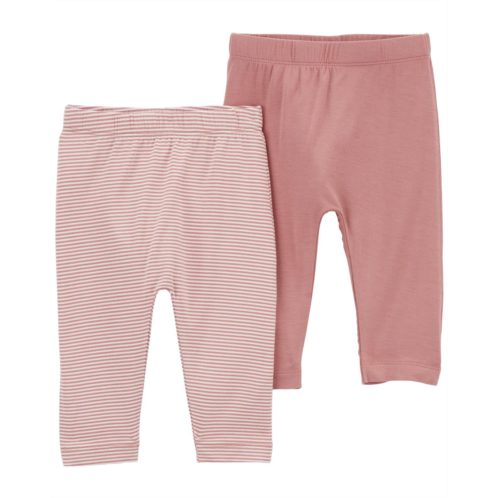 Carters Pink Baby 2-Pack PurelySoft Pants