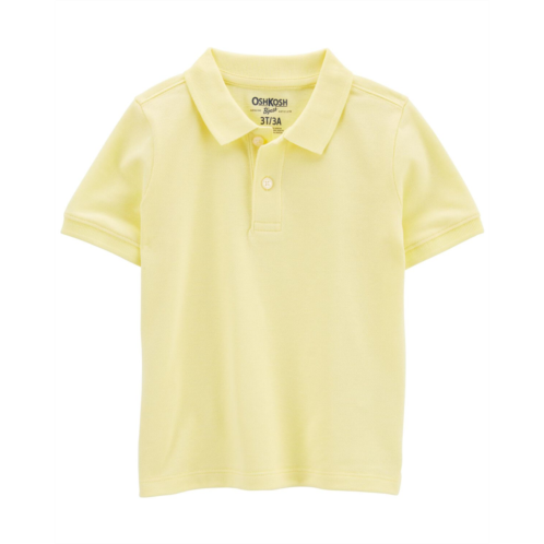 Oshkoshbgosh Yellow Toddler Yellow Pique Polo Shirt | oshkosh.com
