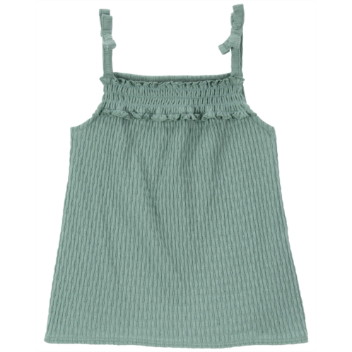 Carters Green Baby Textured Smocked Tank