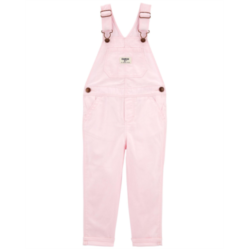 Oshkoshbgosh Pink Toddler Twill Overalls | oshkosh.com