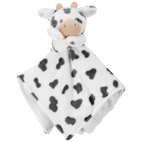 Carters Black/White Baby Cow Plush Lovey