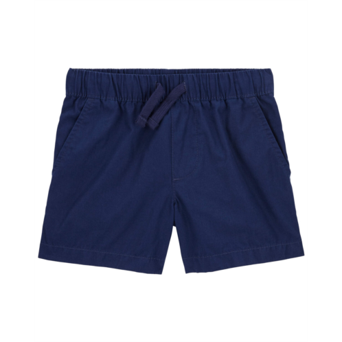 Oshkoshbgosh Navy Baby Pull-On Poplin Shorts | oshkosh.com