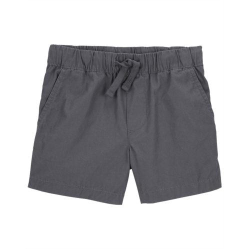 Oshkoshbgosh Grey Baby Pull-On Poplin Shorts | oshkosh.com