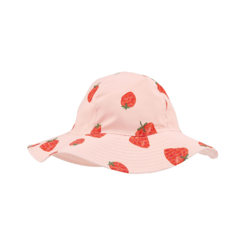 Carters Pink Toddler Strawberry Reversible Swim Hat