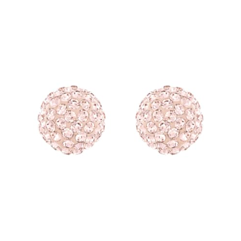 Swarovski Blow stud earrings, Pink, Rose gold-tone plated