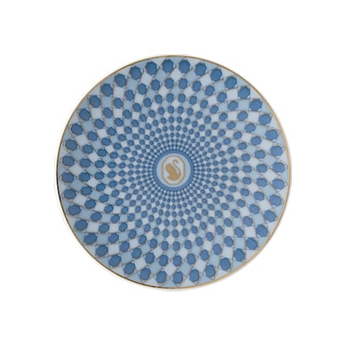 Swarovski Signum plate, Porcelain, Small, Blue