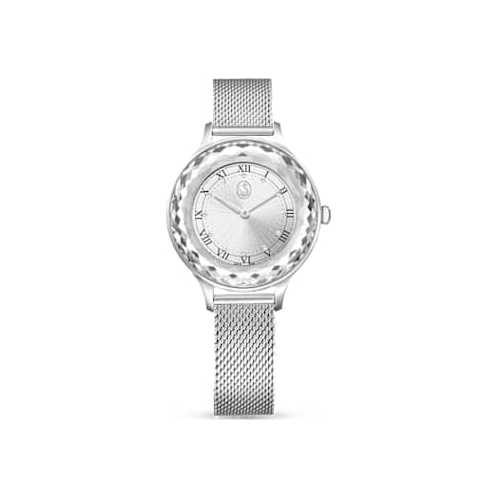 Swarovski Octea Nova watch, Swiss Made, Metal bracelet, Silver tone, Stainless steel