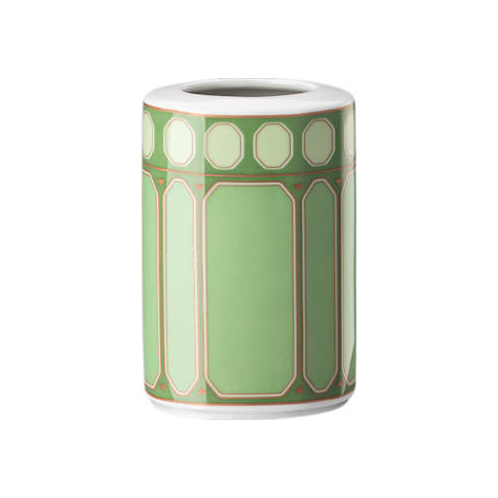 Swarovski Signum vase, Porcelain, Small, Green