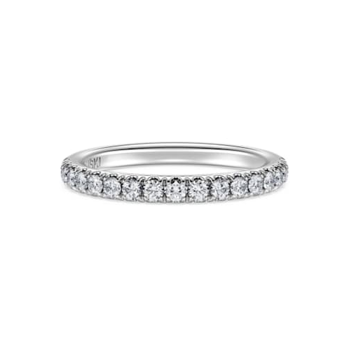 Swarovski Eternity band ring, Laboratory grown diamonds 0.4 ct tw, 14K white gold