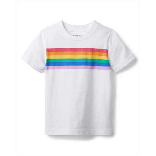 Janie and Jack Rainbow Striped T-Shirt
