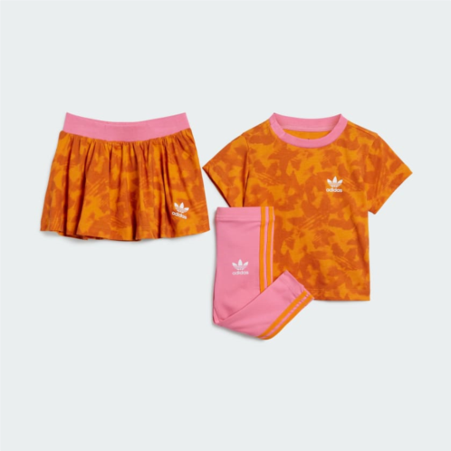 Adidas Summer Allover Print Skirt Tee Set