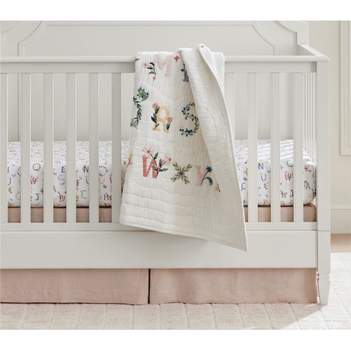 Potterybarn Floral ABC Baby Quilt