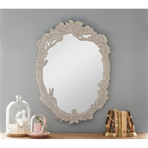 Potterybarn Enchanted Carved Wood Mirror