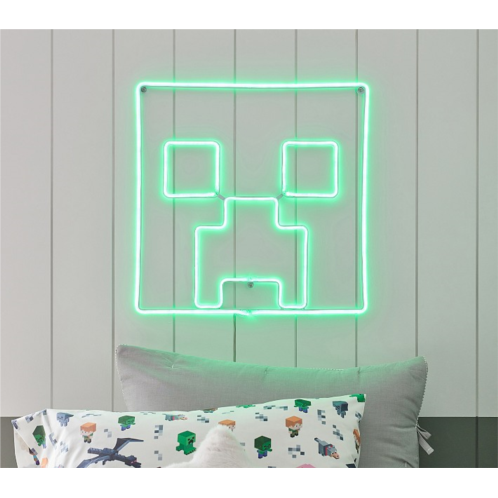 Potterybarn Minecraft Creeper Neon Light