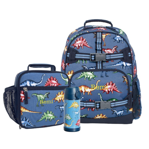 Potterybarn Mackenzie Blue Multi Dinos Backpack & Lunch Bundle, Set of 3
