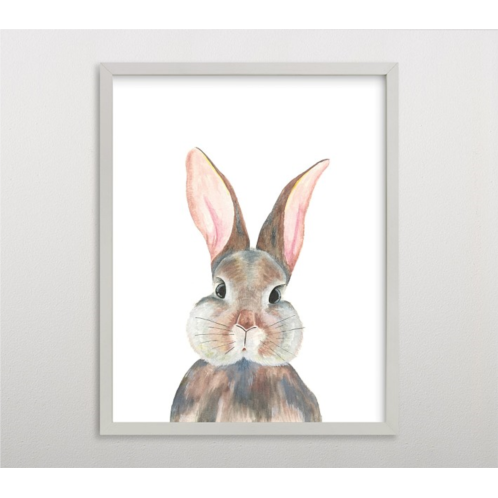 Potterybarn Minted Curious Bunny Wall Art by Together Apart