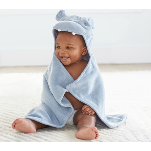 Potterybarn Hippo Baby Hooded Towel