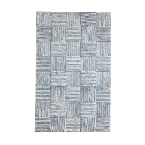 Potterybarn Concentric Square Tile Rug