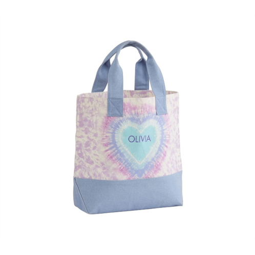 Potterybarn Lavender Heart Tie-Dye Tote Bag
