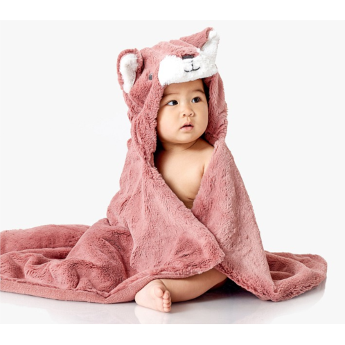 Potterybarn Fox Faux Fur Baby Hooded Towel