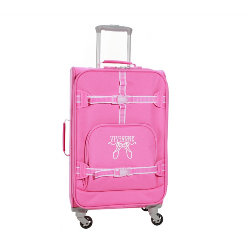 Potterybarn Mackenzie Bright Pink Solid Spinner Luggage