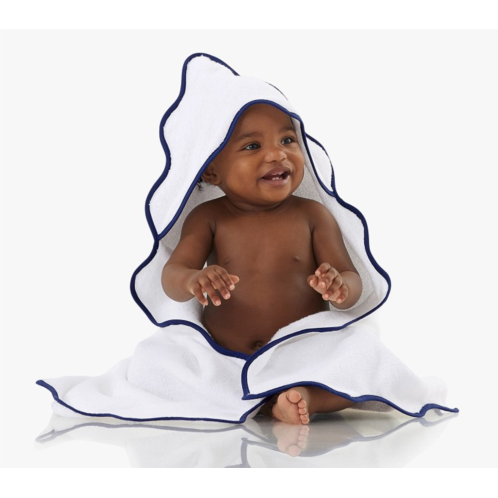 Potterybarn Organic Scallop Baby Hooded Towel