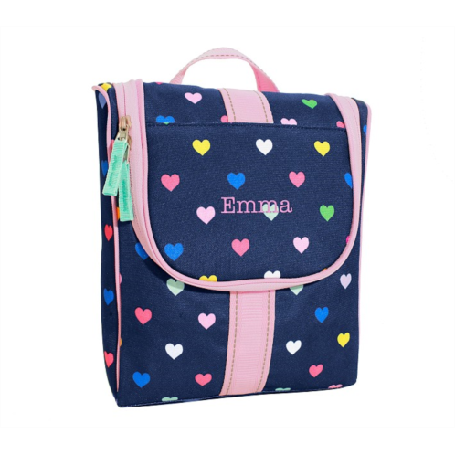 Potterybarn Mackenzie Navy Pink Multi Hearts Toiletry Bag