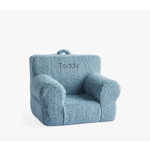 Potterybarn My First Anywhere Chair, Light Blue Cozy Sherpa