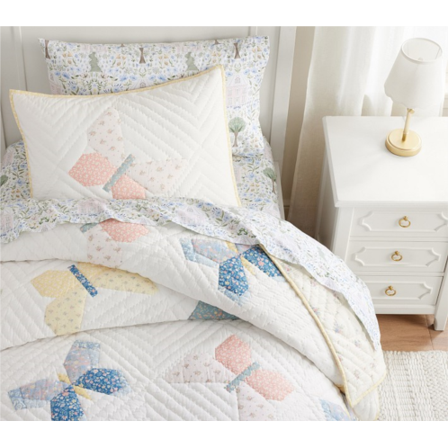 Potterybarn Heritage Butterfly Quilt & Shams