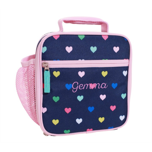 Potterybarn Mackenzie Navy Pink Multi Hearts Lunch Boxes