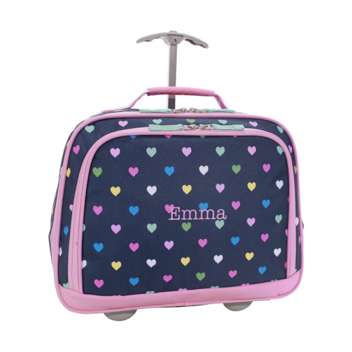 Potterybarn Mackenzie Navy Pink Multi Hearts Carry All Travel Bag