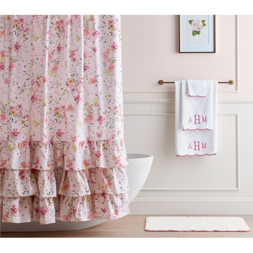 Potterybarn Monique Lhuillier Delphine Bath Set - Towels, Shower Curtain, Bath Mat
