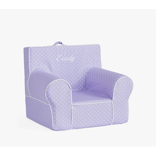 Potterybarn Lavender Pin Dot Anywhere Chair