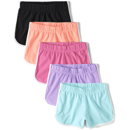 Childrensplace Girls Dolphin Shorts 5-Packs