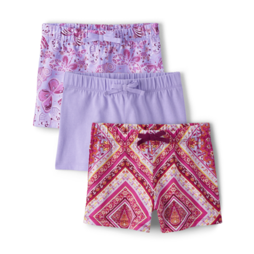 Childrensplace Girls Butterfly Shorts 3-Pack